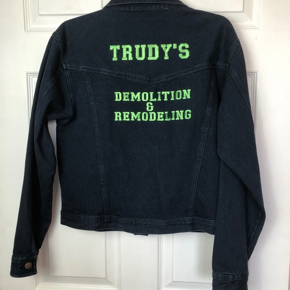 Dark Blue Jean Jacket with Project Manager Embroidery - Picture 2 of 10